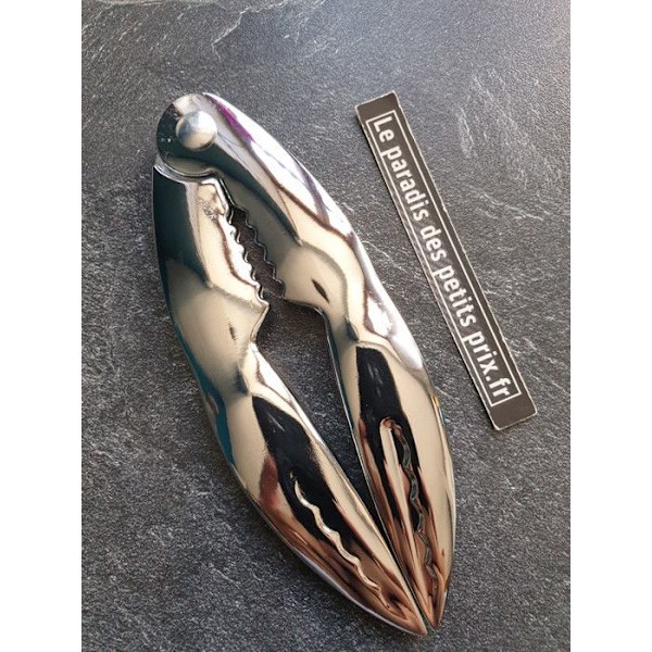 Metal skaldyrstang 13,5 cm, krabbe- eller hummertang, robust 220 gram
