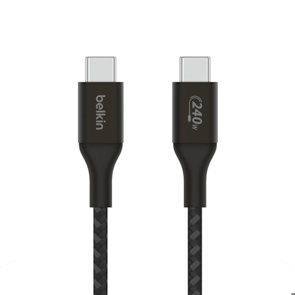 USB-C-kabel - BELKIN - CAB015BT1MBK - 1 m - Sort - Hurtigopladning 240 W