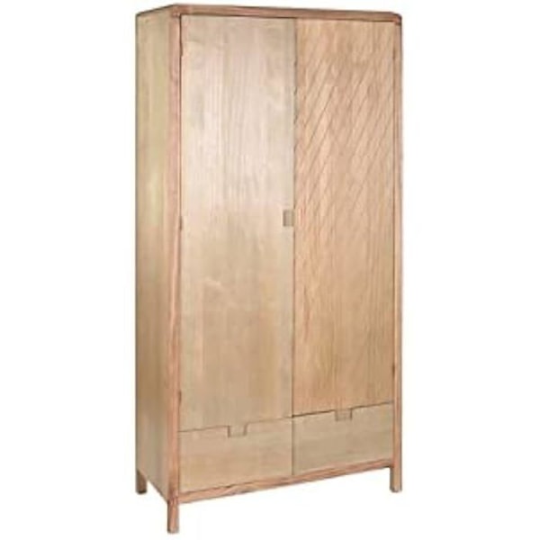 Garderob - DKD HEMINNREDNING - Flerfärgad - Furu och MDF - 2 dörrar - 90x40x180 cm mångfärgad