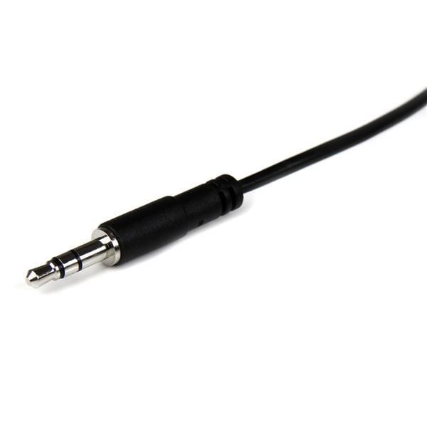 Jack kabel 3,5 mm - STARTECH - Hovedtelefon forlængerkabel - 2m - Sort - Han/Ukendt