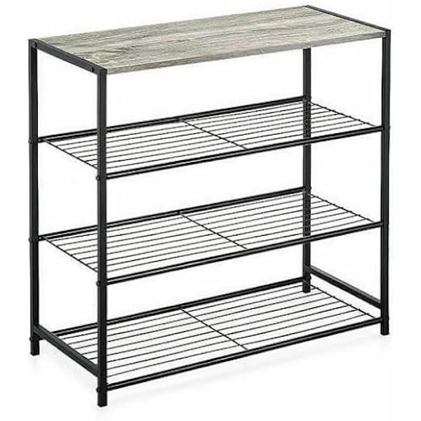 Hylde - CONFORTIME - Sort - 60 x 30 x 63,5 cm - 3 enheder - Metal mångfärgad