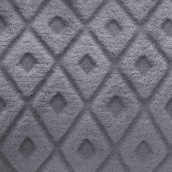 Plaid - Atmosphera - 3D Losange - Mørkegrå - 180x230 cm - Polyester Mörkgrå