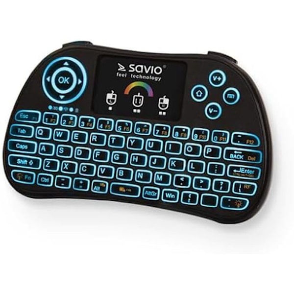 Langaton näppäimistö - SAVIO - KW-03 - QWERTY Englanti - Musta - Langaton RF