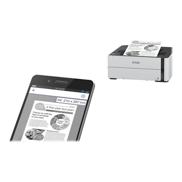 Epson ET-M1180 mustesuihkutulostin - yksivärinen - Tulostus 39 s/min mustavalkoinen - 1200 x 2400 dpi
