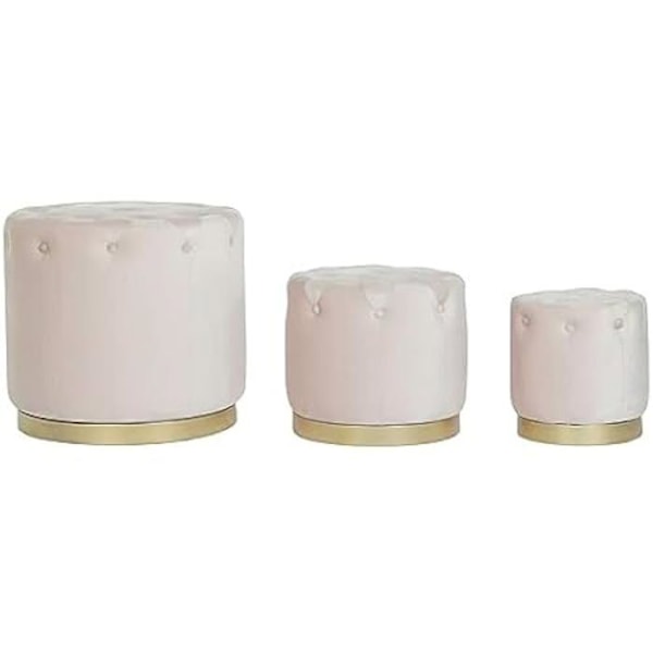 Rakka - DKD Kodin sisustus - Vakio - Pinkki ja kulta - MDF ja sametti - 60x60x54 cm rosa, guld