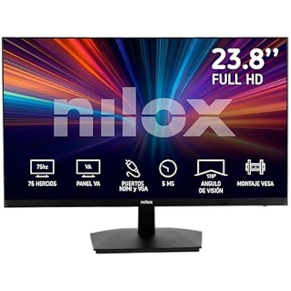 NILOX NXM24FHD11 LED-skærm - 24 tommer - FHD 1080p - HDMI - Sort Sort