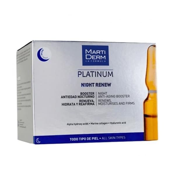 MartiDerm Platinum Night Renew 10 ampullia