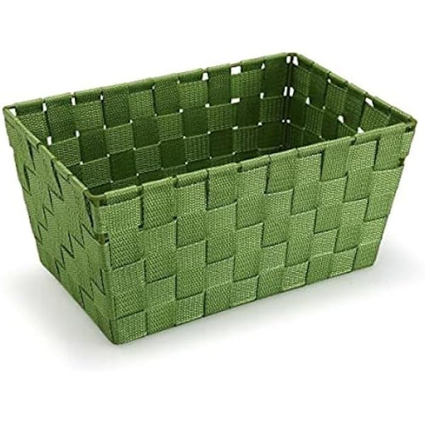 Kurv - VERSA - Versa Grande - Mørkegrøn - Tekstil - 31,5 x 21,5 x 16,5 cm Flerfärgad