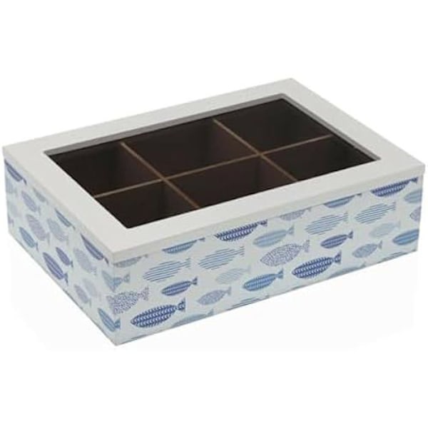 Æske til infusioner - VERSA - Træfisk - 17 x 7 x 24 cm