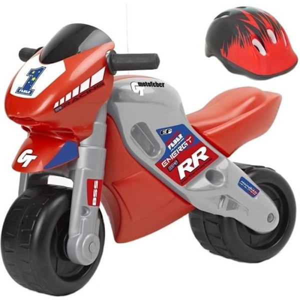 Porteur Draisienne MotoFeber 2 Racing kypärällä - FEBER - Lapsi - 2 pyörää - Punainen