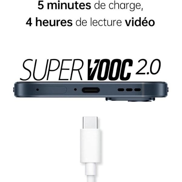 OPPO Reno6 5G 128GB sort Svart
