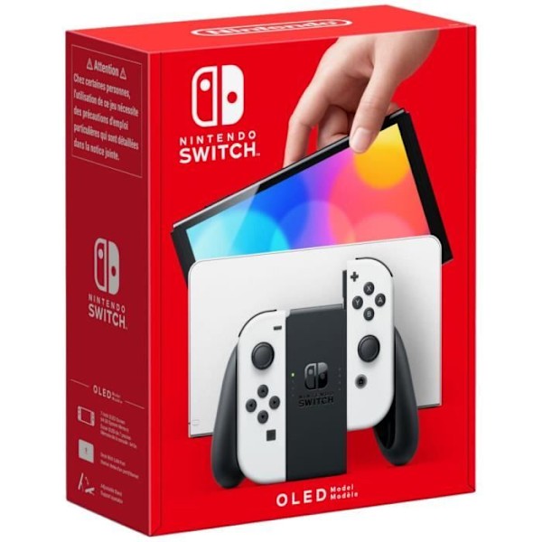 Nintendo Switch -konsoli - OLED-malli • Valkoinen