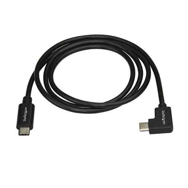 1 m:n suorakulmainen USB-C-kaapeli - STARTECH - USB 2.0 - Musta