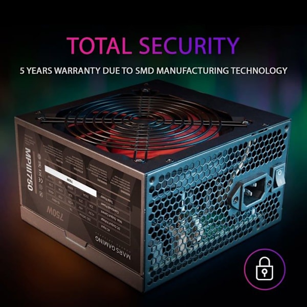 Mars Gaming MPIII750 750W Strømforsyning 750 W