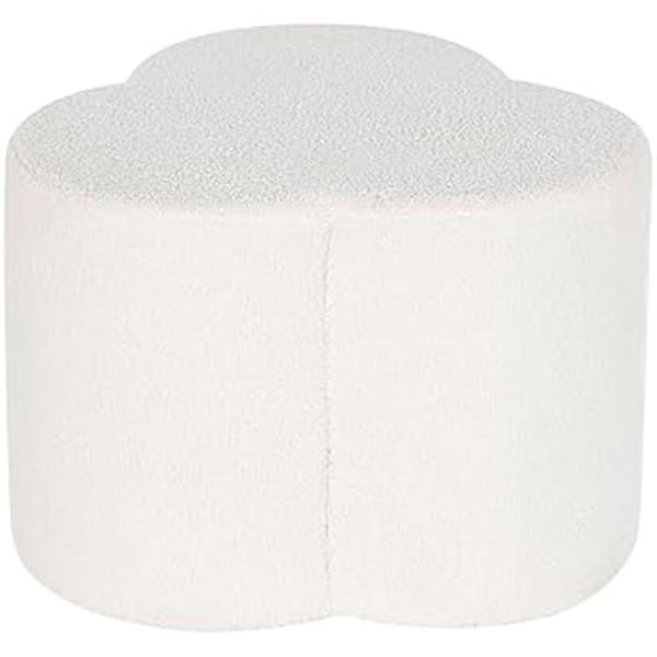 Fotpall - DKD Heminredning - Standard - Vit - 53x53x40 cm - För vardagsrum Vit