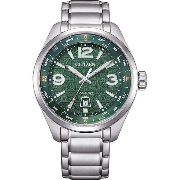 Kello - Vihreä Teräs - Citizen - AW1830-88X Silver, Grön