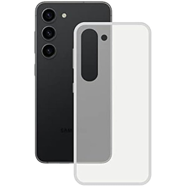 Mjukt fodral - KSIX SMART YOUR TECH - Galaxy S23 - Anti-fingeravtryck - Motståndskraftig - Lätt Transparent