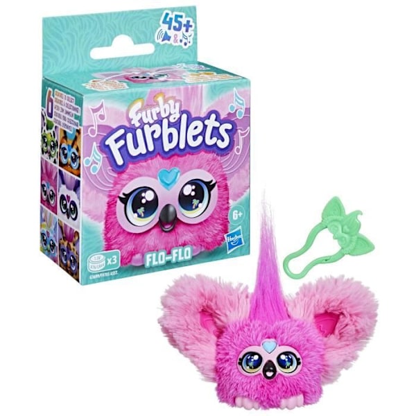 Furby Furblets Flo-Flo, mini elektroniikkalelu tytöille ja pojille, yli 45 ääntä, alkaen 6-vuotiaista, Hasbro Flerfärgad