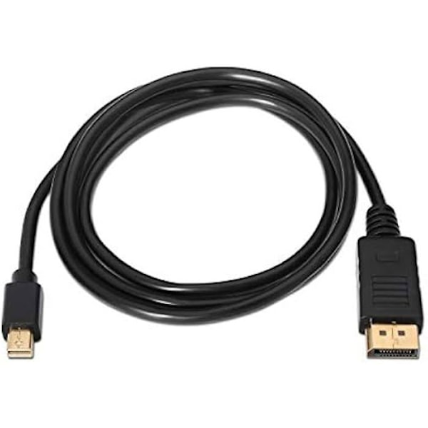 AISENS A124 - 0132 Mini DP-kabel - 4K, 60 Hz, 3m - Farve Sort