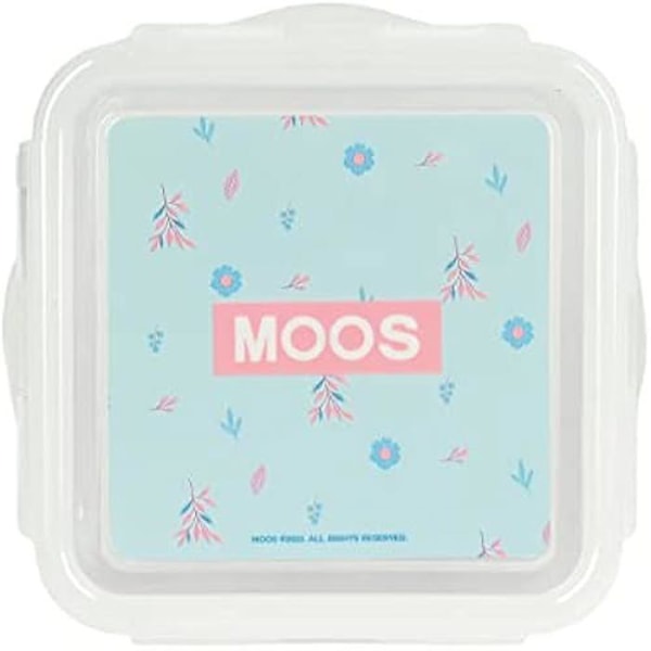 Matlåda - SAFTA - MOOS-modell - Turkosblå färg - Mått 13x13x7,5 cm - Maximalt motstånd Turkos