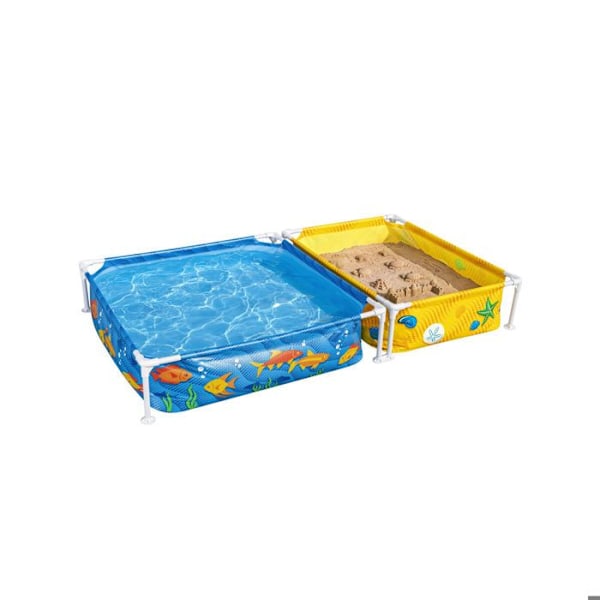 Bestway børnebassin 213 x 122 x 30,5 cm Gul