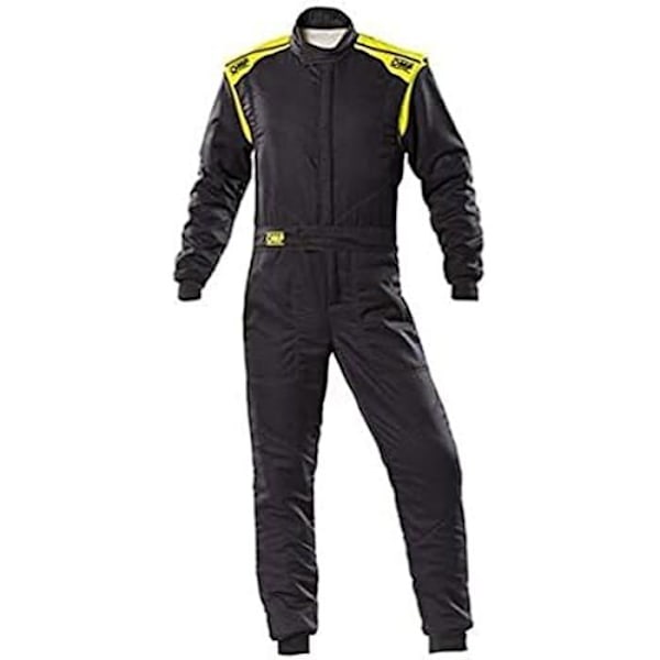 Racerdragt - OMP - First-S Mono Anthr/Fluo Yellow - Str. 50 - FIA 8856-2018 - Høj kvalitet Anthr./Fluo Gul