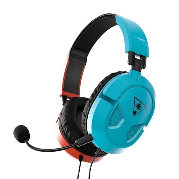 Pelaamiseen tarkoitettu TURTLE BEACH Recon 50N Punainen/ sininen - Mukava ja immersiivinen ääni röd och blå