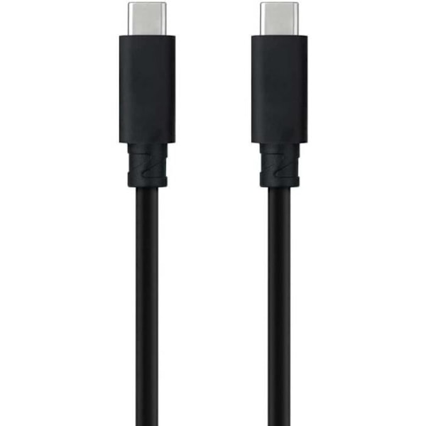Nanokabel NANOCABLE USB 3.1 Gen2-kabel, sort, 1,5 m, 10 Gbps 5A, 4K-60Hz, USB-C-M-USB-C-M