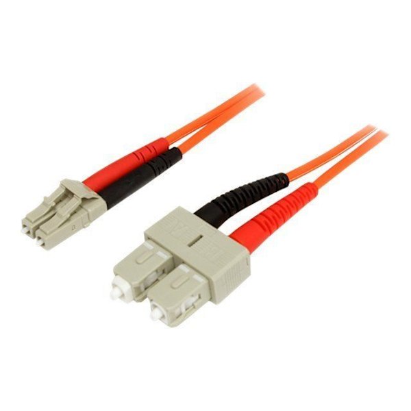 Duplex fiberoptisk patchkabel 62.5/125 multimode 1 m LC - SC - STARTTECH