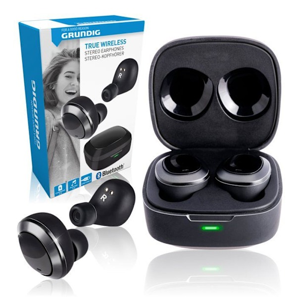 Grundig Bluetooth Høretelefoner Sort Vit