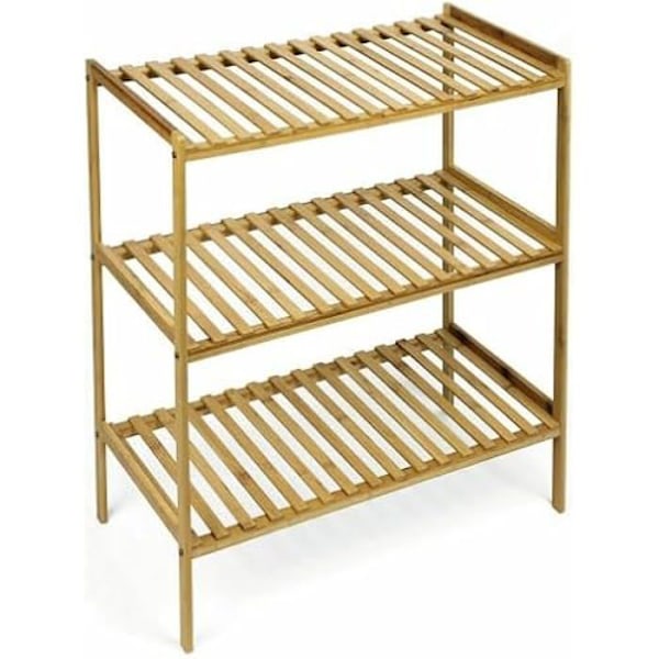 Hylde - CONFORTIME - Naturlig bambus - 70 x 35 x 76,2 cm - 2 enheder - Flerfarvet mångfärgad