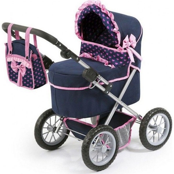 Landau för docka - REIG - TRENDY WALK - Fällbar - Justerbart handtag - Inkluderad handväska Blå