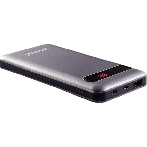 Ekstra batteri - INTENSO - PD10000 - Lithium-polymer - 10000 mAh - Sort svart