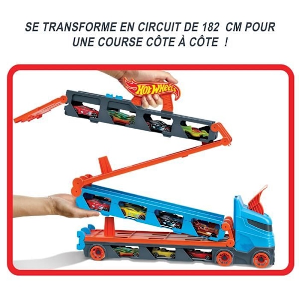 Hot Wheels - Super expanderbar transporter - Krets / Liten bil - Från 4 år GVG37 Flerfärgad