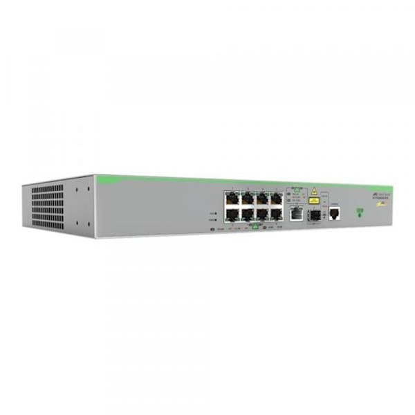 Kytkin - Allied Telesis - FS980M-9PS - Hallittu - 8 x 10/100 PoE+ - 1 x SFP Gigabit combo Harmaa