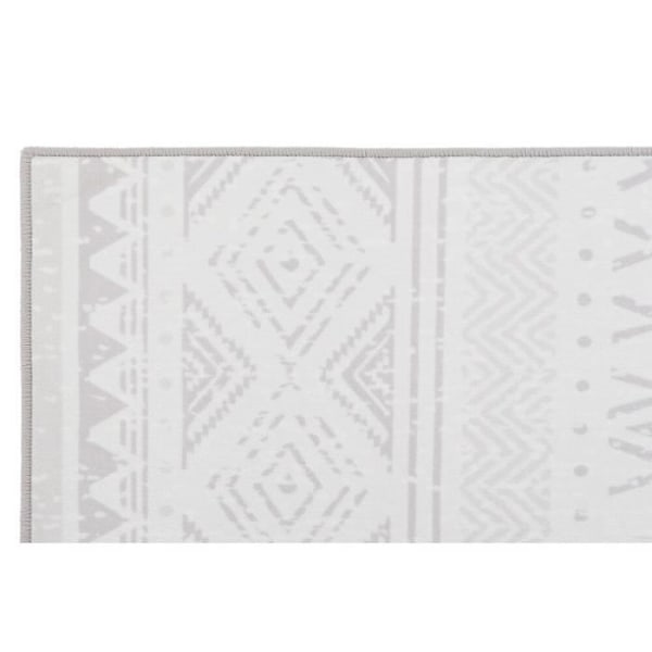 beige valkoinen ikat-matto (200 x 290 x 0,4 cm)