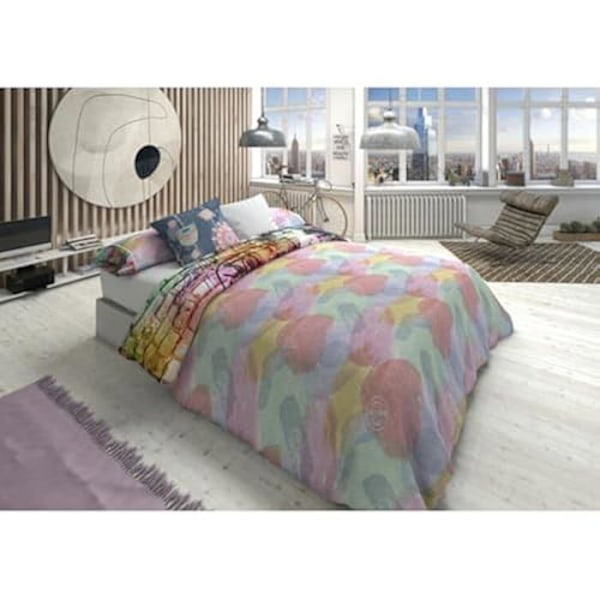 Vuodevaatteet setti - Lois - Fame P. - 2 kpl - 105 cm sänkyyn - Harmaa mångfärgad