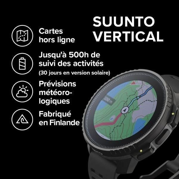 GPS-urheilukello - KORKEUSMITTARI - SUUNTO - PYSTY - Kaikki musta - Näytön halkaisija 49 mm Svart