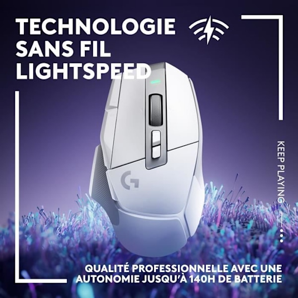 Langaton pelihiiri - LOGITECH G - G502 X LIGHTSPEED - LIGHTFORCE-hybridipainikkeet - USB-C-portti - valkoinen Färg