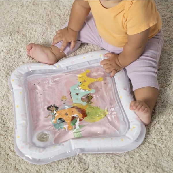 Vattentäcke för baby - DISNEY BABY - PRINSESSER - Sensoriskt och utvecklande spel - Uppblåsbart - Från födseln - Lätt att rengöra