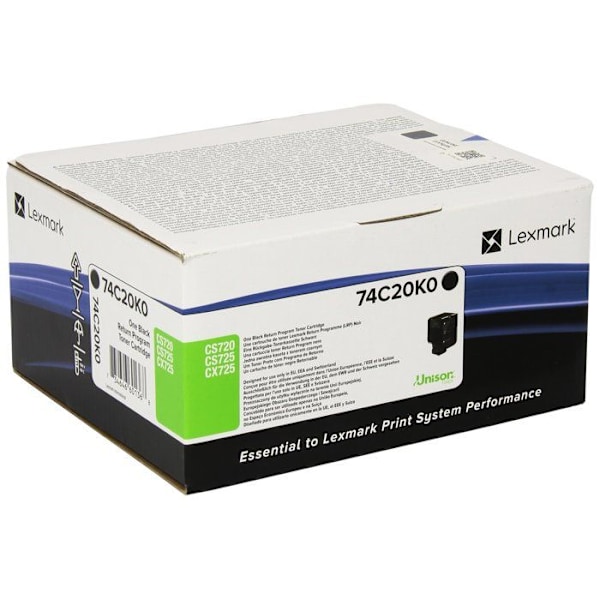 Lexmark tonerpatron - Sort - Laser - Standardydelse - 3000 sider