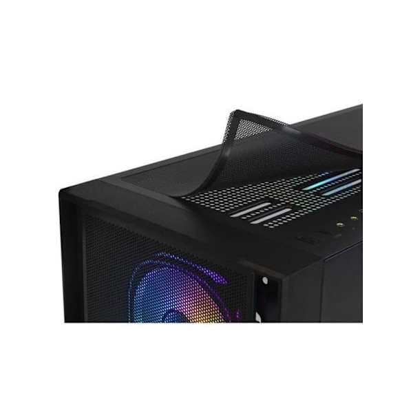 Nox Hummer PLASMA Mid Tower ARGB Frontal Udskiftelig og Tempereret Glas USB-C Sort