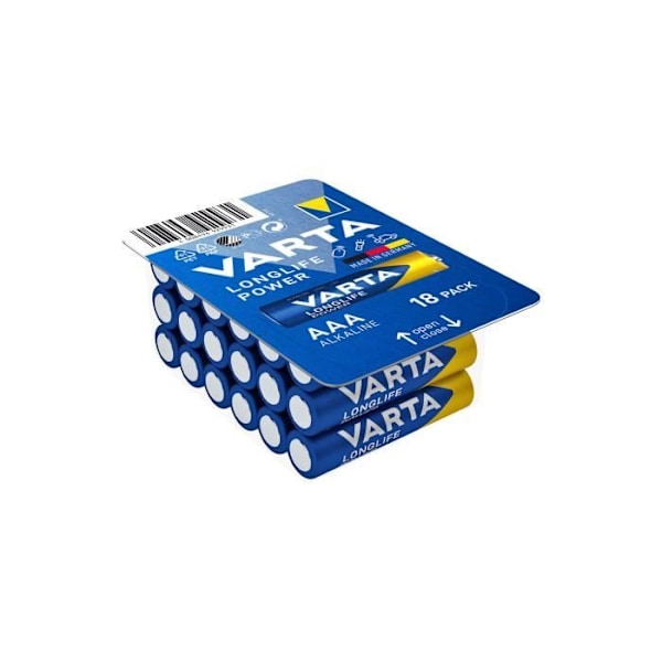 GENERISK - Varta Longlife Power AAA - LR03 Förpackning 18 Enheter Ø10,5x44,5mm