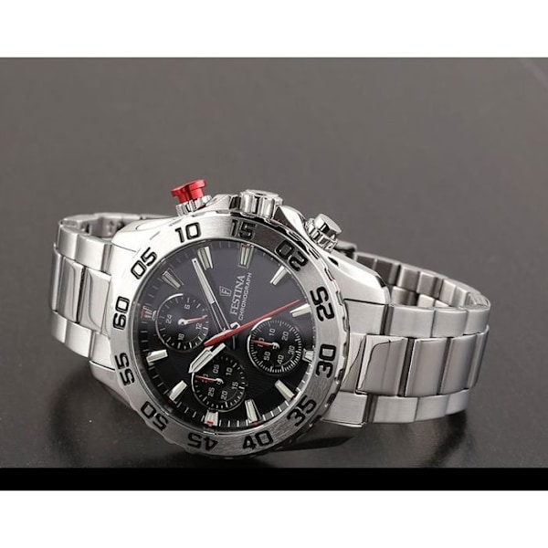 Festina - Kvinde chronograf - Sort urskive - Hele i rustfrit stål. - F20457/3