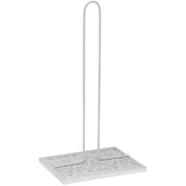 Køkkenrullepapirholder - VERSA - Damaskus - Metal - Stål - MDF Træ - 14,5 x 18 x 32,5 cm Flerfärgad