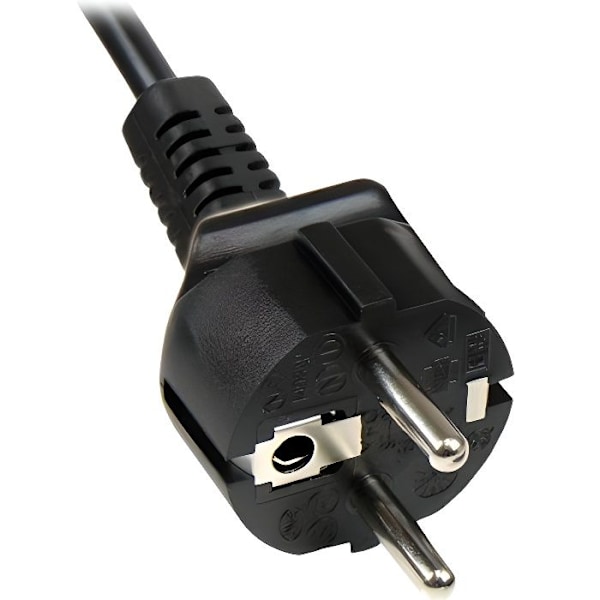2m Schuko CEE7 til IEC 320 C5 kløver strømkabel til bærbar computer - STARTECH - Sort