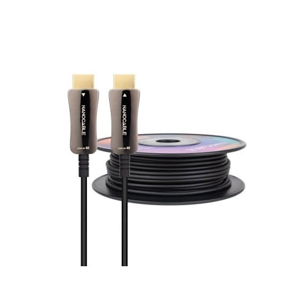 Nanocable Kaapeli HDMI 2.1 AOC 8K Uros/Uros 50m Musta