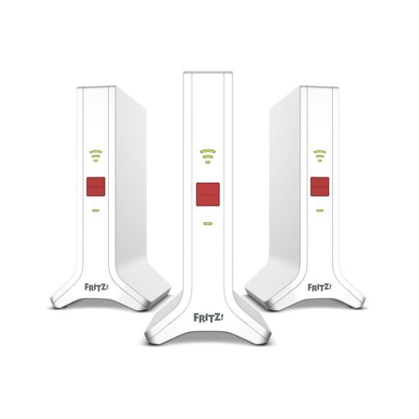 AVM FRITZ!Mesh Set 4200 Wi-Fi 6E Dual-band 4200 Mbit/s Röd och Vit