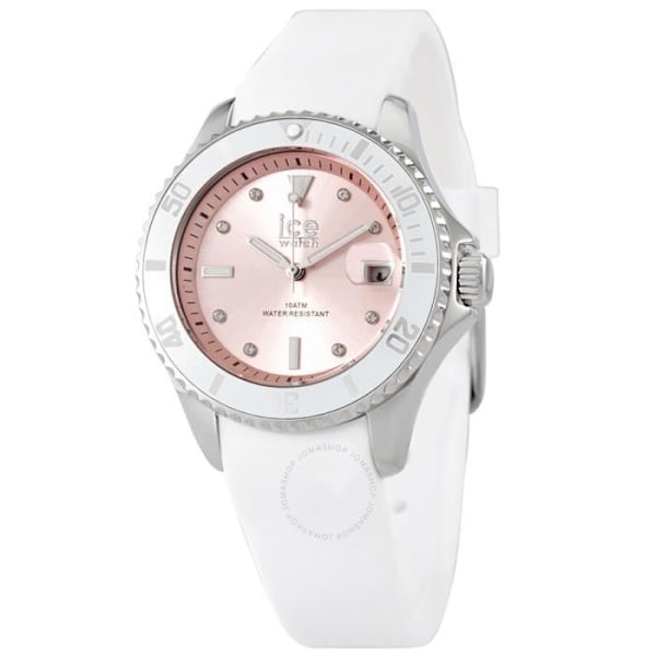 Ice Watch - Dame - 020366 - Hvid Silikone - 35 mm - Sølv - Pink Vit