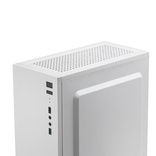 ATX Spilhus - Mars Gaming - MC100 Hvid - FRGB 9cm Blæser - Convect-Cool Ventilation - RGB Belysning
